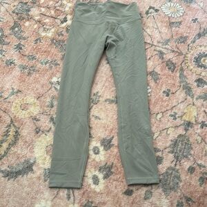 Olive Green High-Waisted Leggings